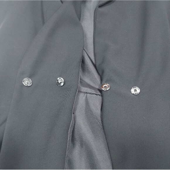 Sportmax Viscose Blend Black Double Breasted Peplum Blazer Vest 12 - Picture 4 of 16